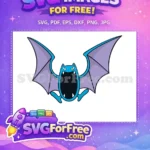 Free Angry Blue Zubat Free Purple Wings Pokemon Free SVG - Instant Download