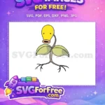 Free Yellow Bellsprout Free Green Leaves Pokemon Cartoon Free SVG - Instant Download