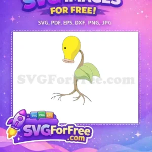 Free Bellsprout Pokemon Free Cartoon Style Vine Plant Free SVG