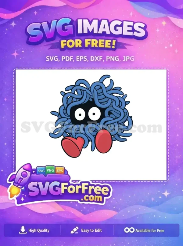 Free Blue Vines Free Big Eyes Tangela Pokemon Free SVG