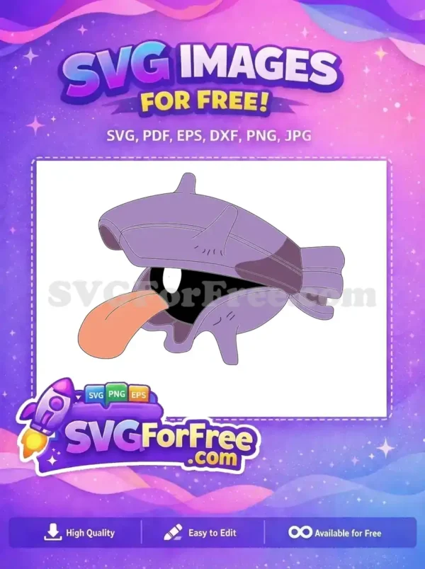Free Shellder Pokemon Tongue Out Free Cartoon Purple Clam Free SVG Free Shellder Pokemon Tongue Out Free Cartoon Purple Clam Free SVG