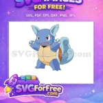 Free Pointed Fangs Free Swirling Tail Wartortle Pokemon Free SVG - Instant Download