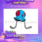 Free Tentacool Pokemon Cartoon Free Red Eyes Pokemon Free SVG - Instant Download
