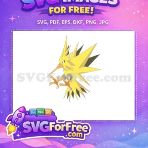Free Angry Zapdos Free Electric Bird Pokemon Free SVG Free Angry Zapdos Free Electric Bird Pokemon Free SVG
