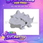 Free Rhydon Pokemon Cartoon Free Gray Pokemon Free SVG - Instant Download