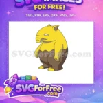 Free Yellow Pokemon Free Drowzee Cartoon Pokemon Free SVG - Instant Download