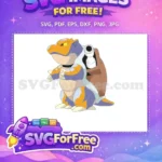 Free Orange Angry Blastoise Free Pokemon Cartoon Free SVG - Instant Download