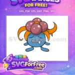 Free Drooling Pokemon Free Orange Hair Pokemon Cartoon Free SVG - Instant Download