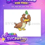 Free Angry Eyebrow Farfetchd Free Wielding Leek Pokemon Free SVG - Instant Download