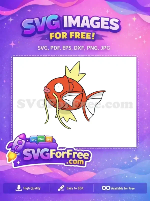 Free Orange Magikarp Free Derpy Pokemon Free SVG
