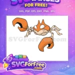 Free Orange Crab Free Googly Eyes Pokemon Free SVG 2 - Instant Download
