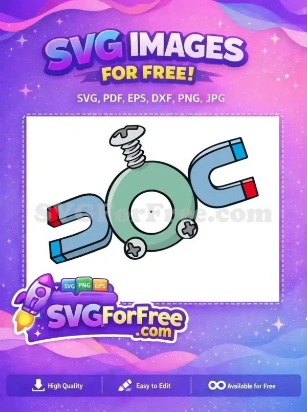 Free Magnet Pokemon Free Screws Cartoon Character Free SVG