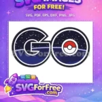 Free Galaxy Design Free Pokeball Icon Pokemon Go Free SVG - Instant Download