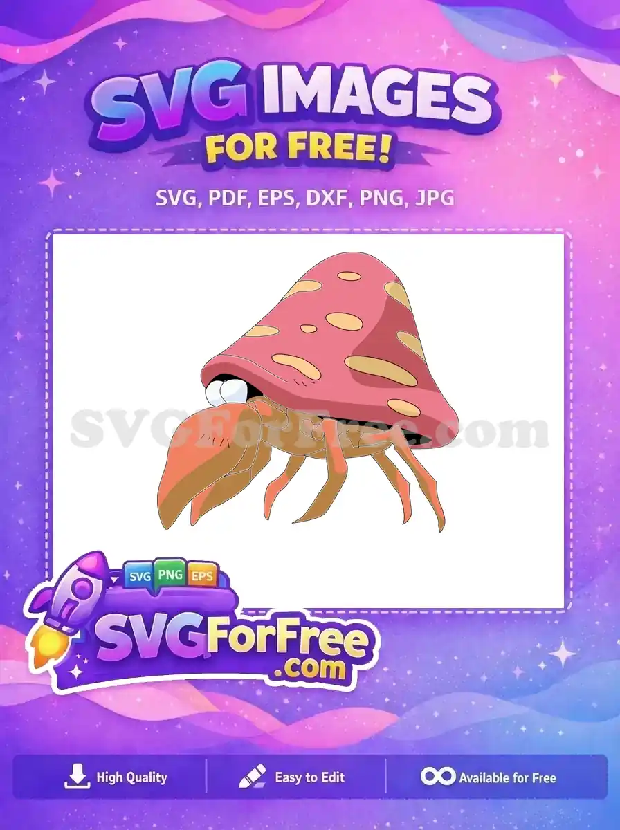 Free Hermit Crab Dome Free Pokemon Cartoon Free SVG
