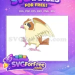 Free Angry Pidgeotto Free Flying Pokemon Cartoon Free SVG - Instant Download