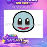 Free Cute Eyes Free Smiling Squirtle Pokemon Free SVG - Instant Download