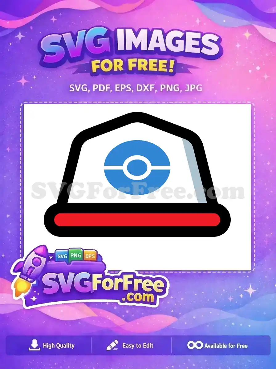 Free Blue Circle Free Red Base Pokemon Free SVG
