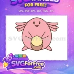 Free Pink Chansey Free Pokemon Egg Cartoon Free SVG - Instant Download