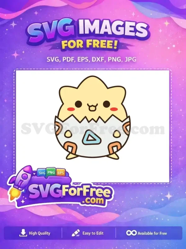 Free Happy Togepi Free Cracked Egg Pokemon Free SVG Free Happy Togepi Free Cracked Egg Pokemon Free SVG