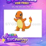Free Cheerful Charmander Free Flame Tail Pokemon Free SVG - Instant Download