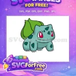 Free Bulbasaur Pokemon Cartoon Free Red Eyes Pokemon Free SVG - Instant Download