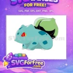Free Red Eyes Free Teal Bulbasaur Pokemon Free SVG - Instant Download