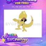 Free Yellow Pokemon Cartoon Free Meditating Abra Pokemon Free SVG - Instant Download