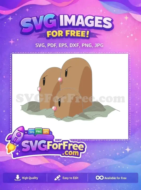 Free Angry Eyes Free Brown Mole Pokemon Free SVG