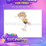 Free Two Headed Free Dodrio Angry Pokemon Free SVG - Instant Download