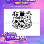 Free Detailed Police Free Silhouette Police Movie Free SVG - Instant Download