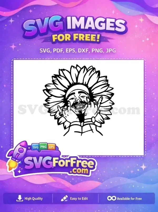 Free Sunflower Tattoo Free Rings Post Malone Free SVG