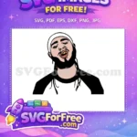 Free White Headband Free Golden Teeth Post Malone Free SVG - Instant Download