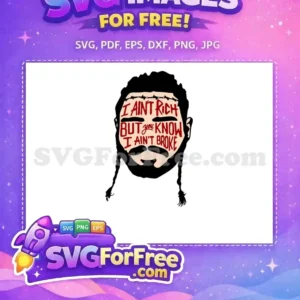 Free Barbed Wire Free Post Malone Face Free SVG