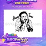 Free Rapper Portrait Free Singer Face Post Malone Free SVG 2 - Instant Download