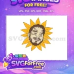 Free Grills Free Tattoos Post Malone Sunflower Free SVG - Instant Download
