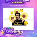 Free Tattoos Beard Free Sunflower Devils Youre a Sunflower Free SVG - Instant Download