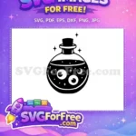 Free Magical Potion Free Glass Bottle Silhouette Free SVG - Instant Download