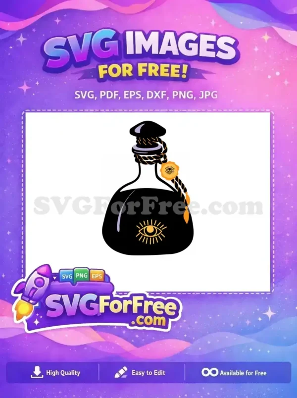 Free Black Potion Free Eye Charms Stylish Category 1 Free SVG