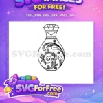 Free Potion Bottles Free Silhouette Magical Free SVG 1 - Instant Download