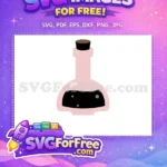 Free Pink Potion Free Brown Cork Halloween Free SVG - Instant Download