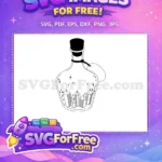 Free Magic Potion Bottle Free Sparkling Crystal Gems Witchcraft Spells Free SVG - Instant Download