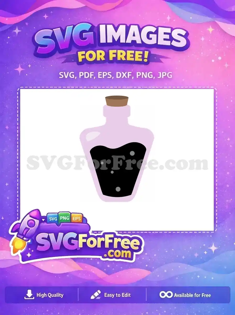 Free Purple Potion Free Bubbles Silhouette Halloween Free SVG
