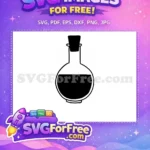 Free Simple Potion Free Bottle Silhouette Magic Free SVG - Instant Download
