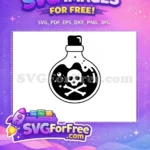 Free Skull Bubbles Free Crossbones Pirate Free SVG - Instant Download