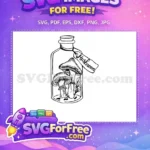 Free Mushroom Potion Free Magical Brew Halloween Free SVG - Instant Download