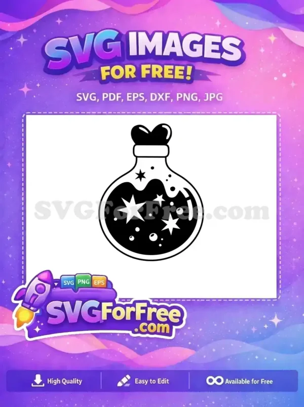 Free Heart Stopper Free Stars Bubbles Potion Free SVG