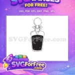 Free Black Potion Free Bottle Silhouette Liquid Free SVG - Instant Download