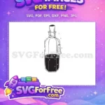 Free Corked Glass Free Potion Bottle Halloween Free SVG - Instant Download