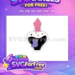 Free Pink Crystal Free Heart Potion Bottle Free SVG - Instant Download