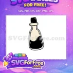 Free Bubbling Liquid Free Beige Bottle Potion Free SVG - Instant Download
